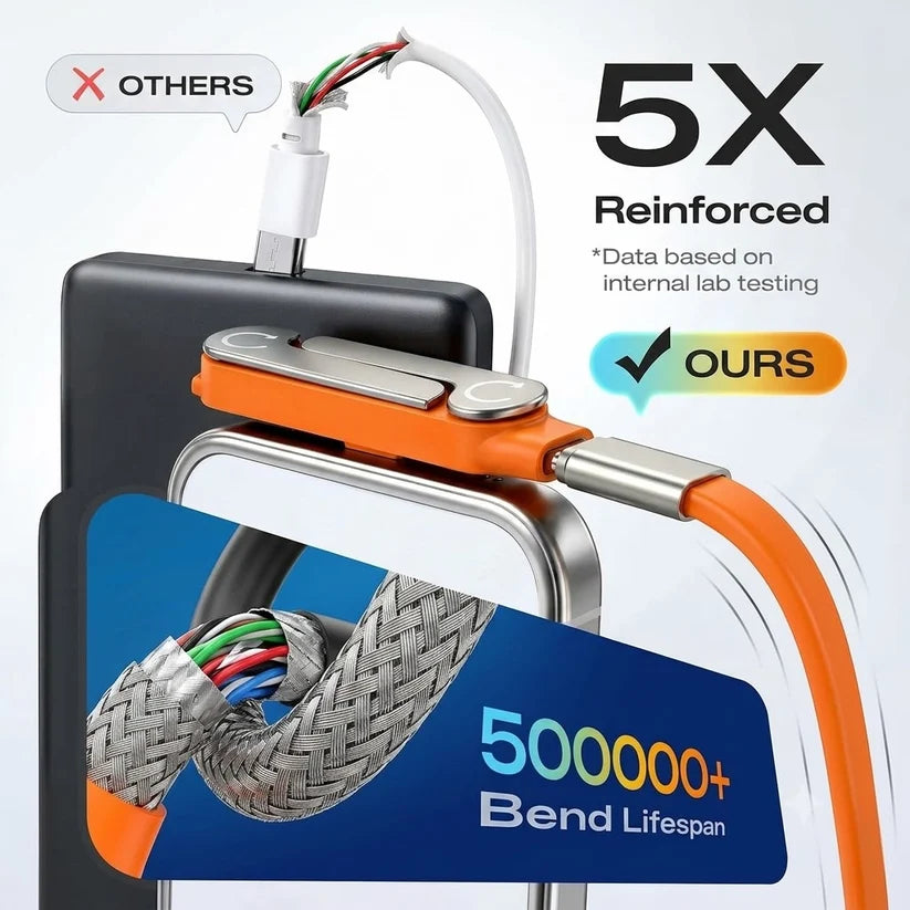 Invisible Stand Type-C Charger Cable