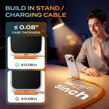 Invisible Stand Type-C Charger Cable