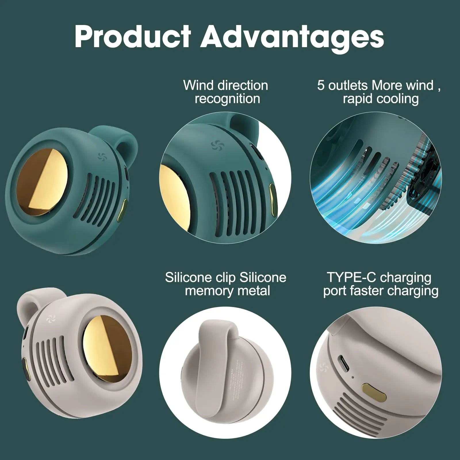 Portable Silent Bladeless Mini Fan