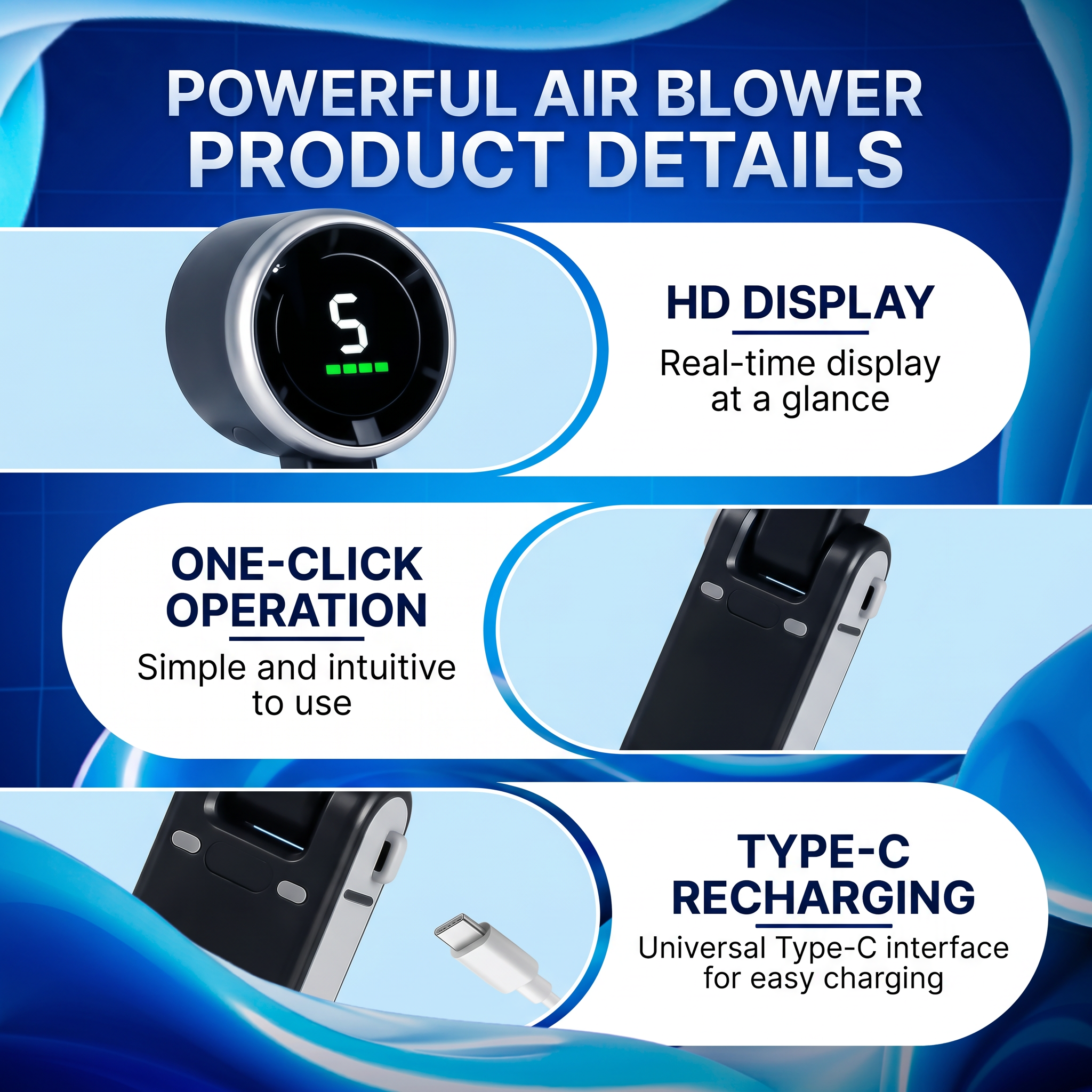 Portable Handheld Turbo Fan