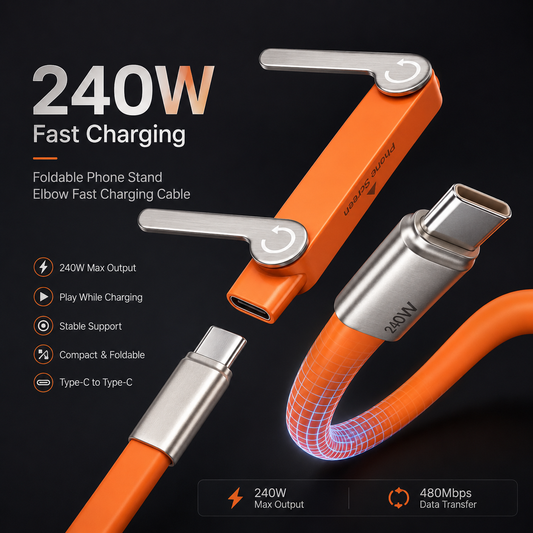 Invisible Stand Type-C Charger Cable