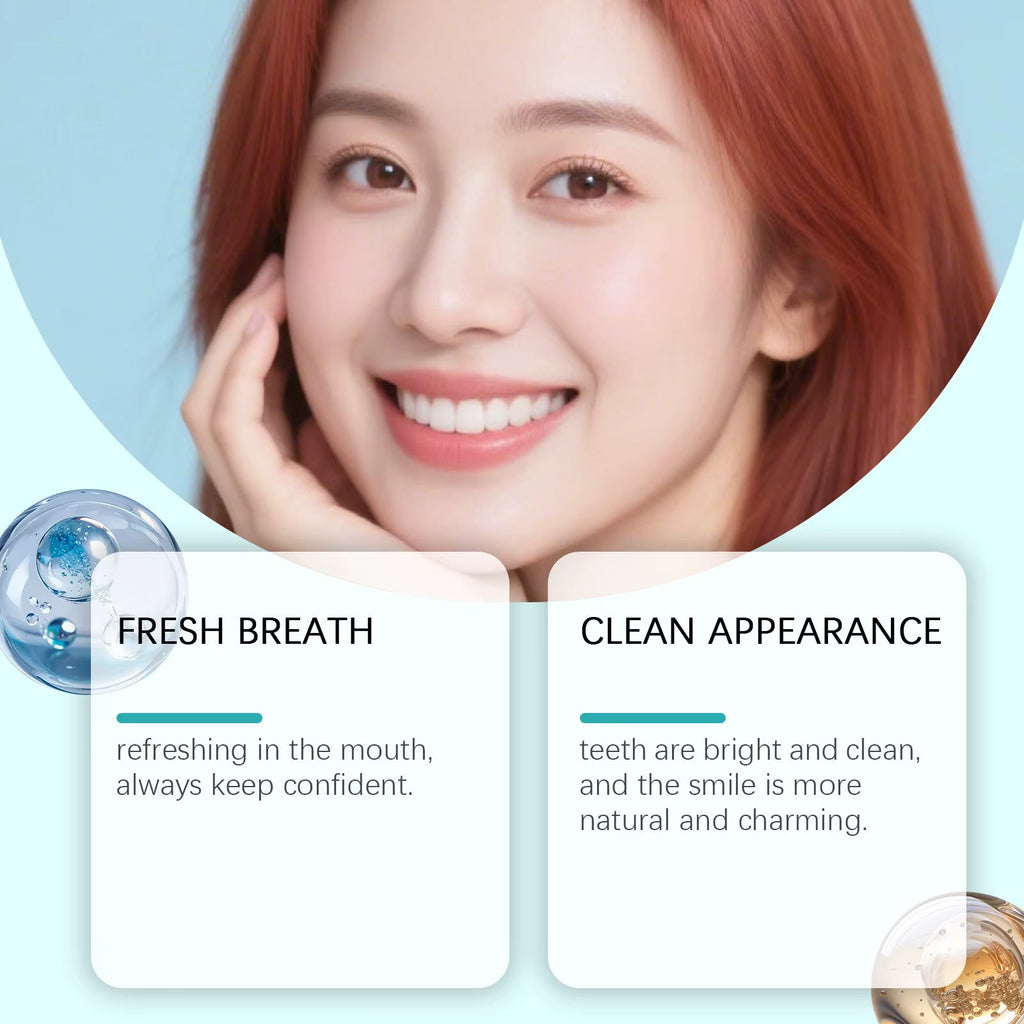 Purple Teeth Whitening Strips with Fresh Breath and Stain Removal