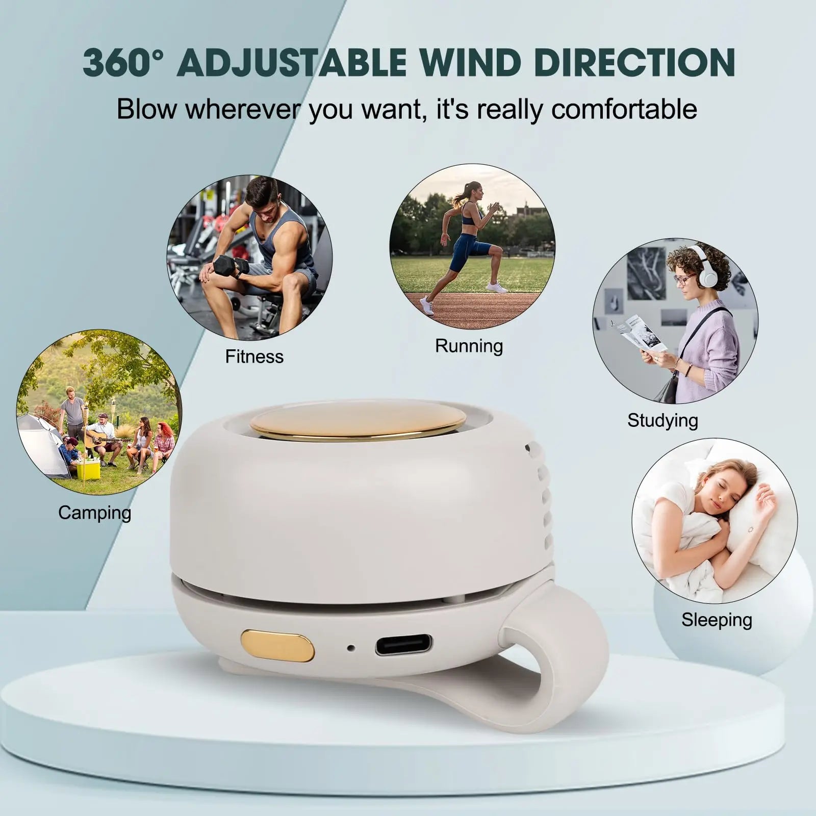 Portable Silent Bladeless Mini Fan