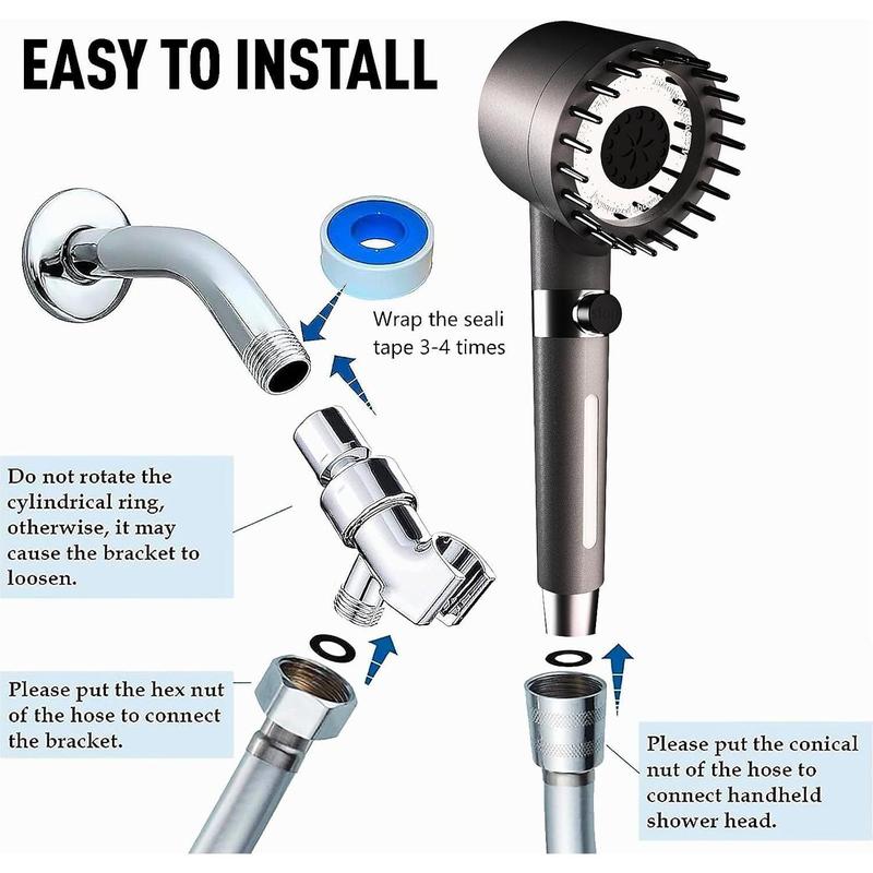 Filtered High Pressure Handheld Shower Head