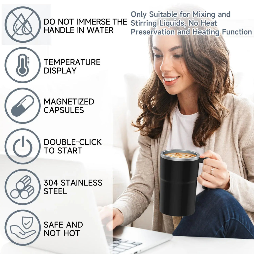 Intelligent Stirring Coffee Cup with Temperature Display