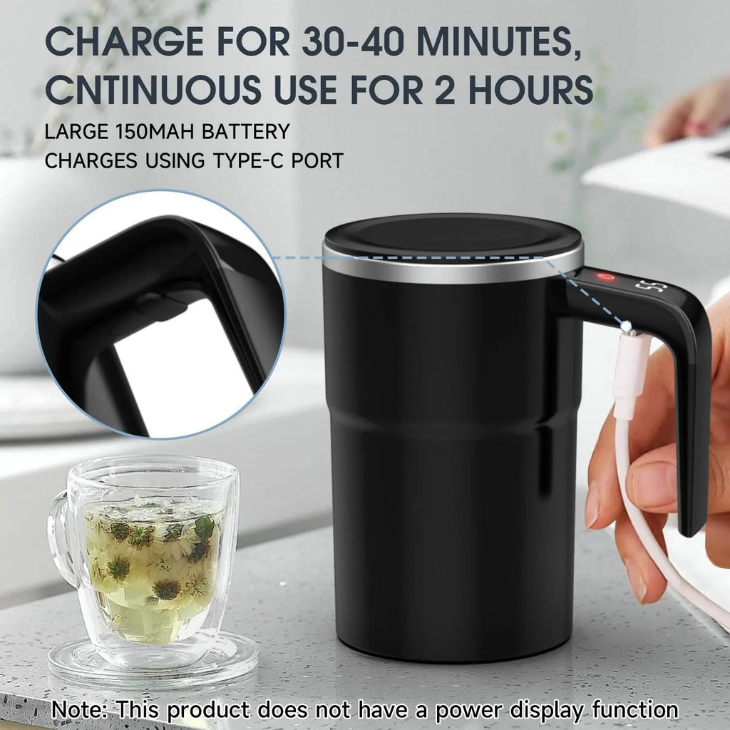 Intelligent Stirring Coffee Cup with Temperature Display