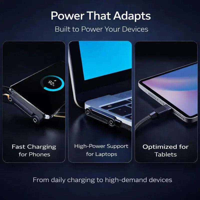 Invisible Stand Type-C Charger Cable