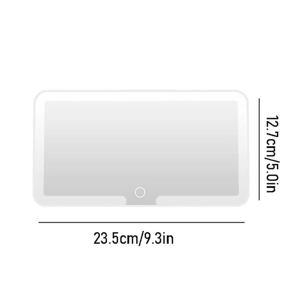 LED Car Visor Vanity Mirror with Touchscreen Control