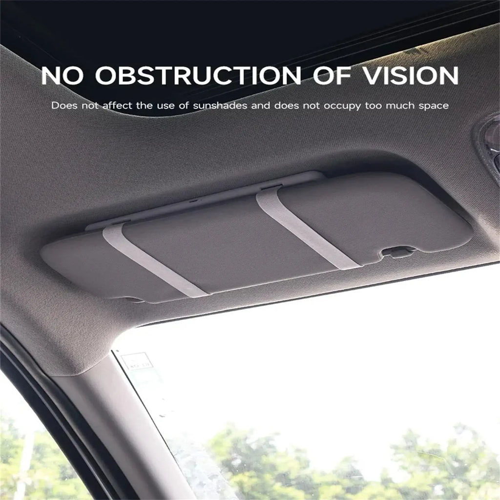 LED Car Visor Vanity Mirror with Touchscreen Control
