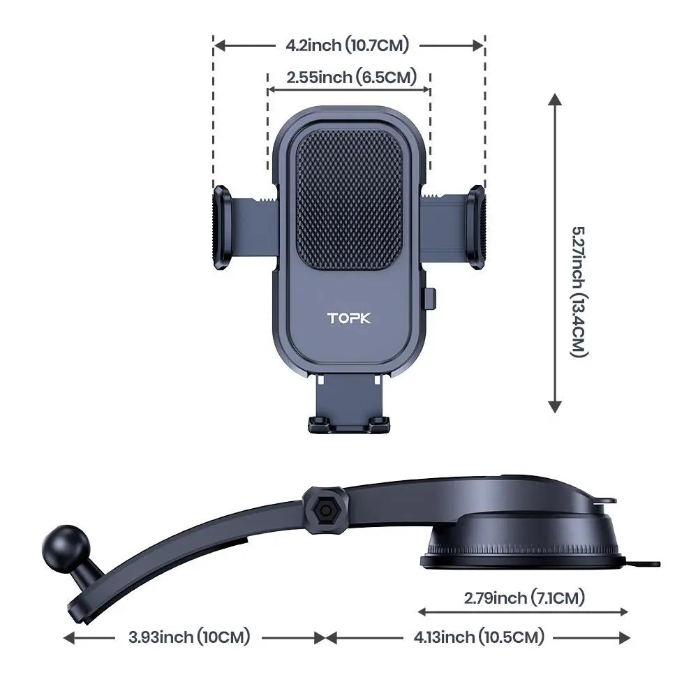 360° Rotation Suction Cup Car Phone Holder