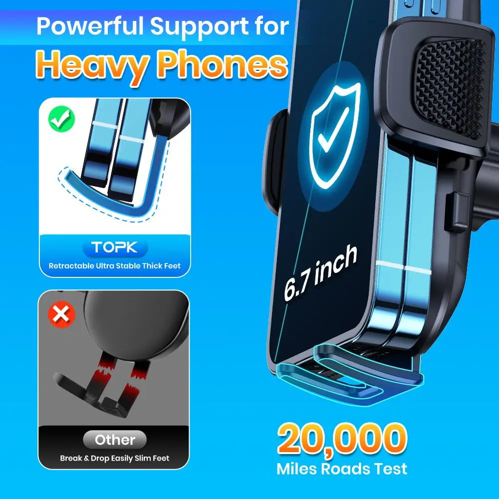 360° Rotation Suction Cup Car Phone Holder