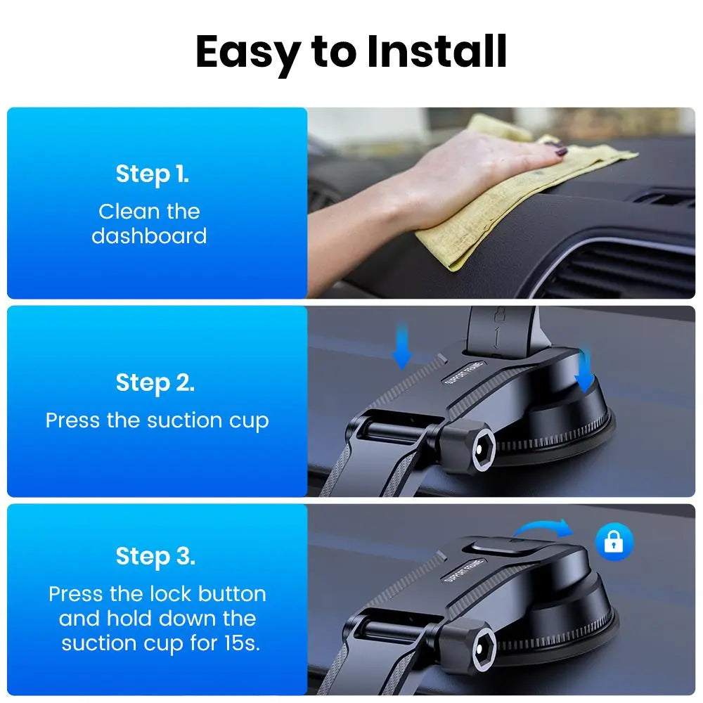 360° Rotation Suction Cup Car Phone Holder