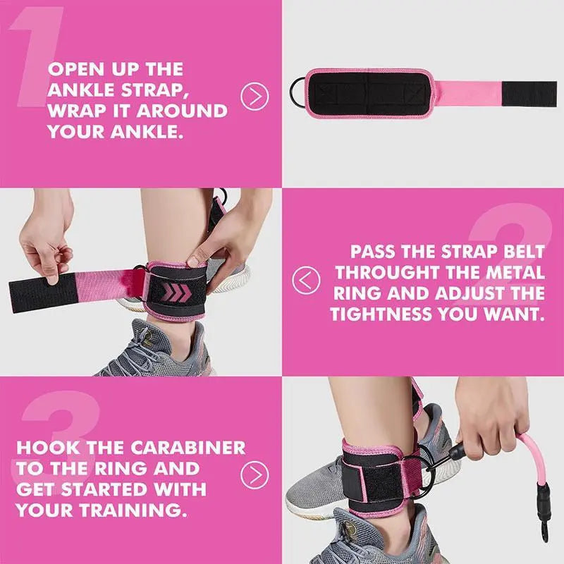 5-Pack Resistance Ankle Bands Set