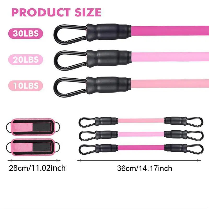5-Pack Resistance Ankle Bands Set